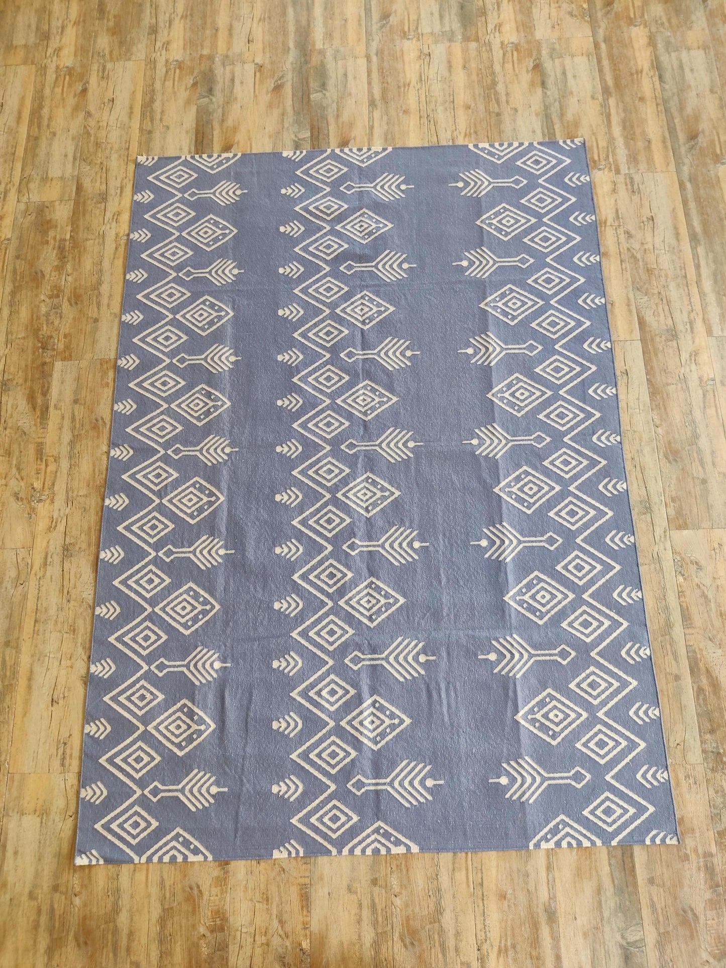 Modern Ikat Geometric Accent Carpet Scandi Boho Home Decor Rug