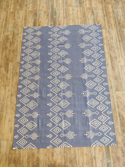Modern Ikat Geometric Accent Carpet Scandi Boho Home Decor Rug