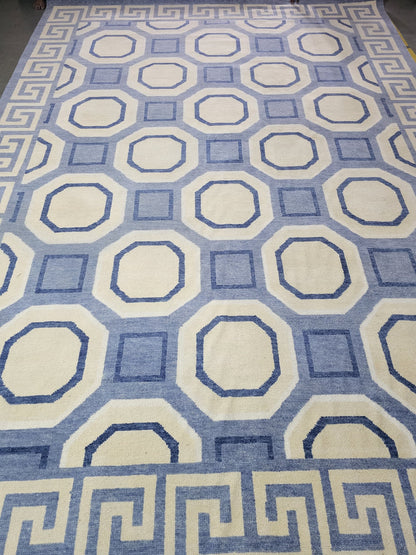 Metropolis Octagon Hand-Knotted Wool Contemporary Geometric Rug