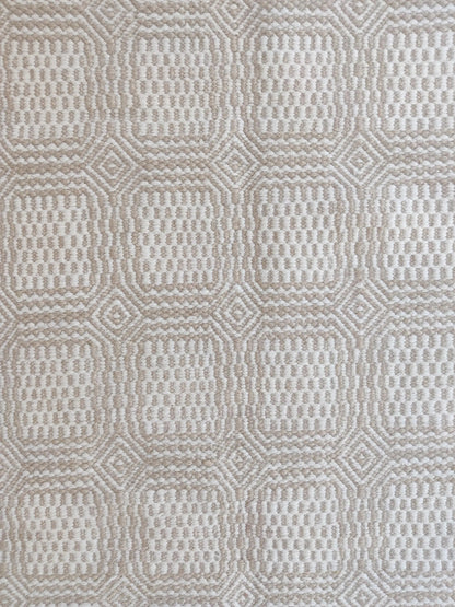 Sophisticated Neutrality Intricate Relief in Natural Wool