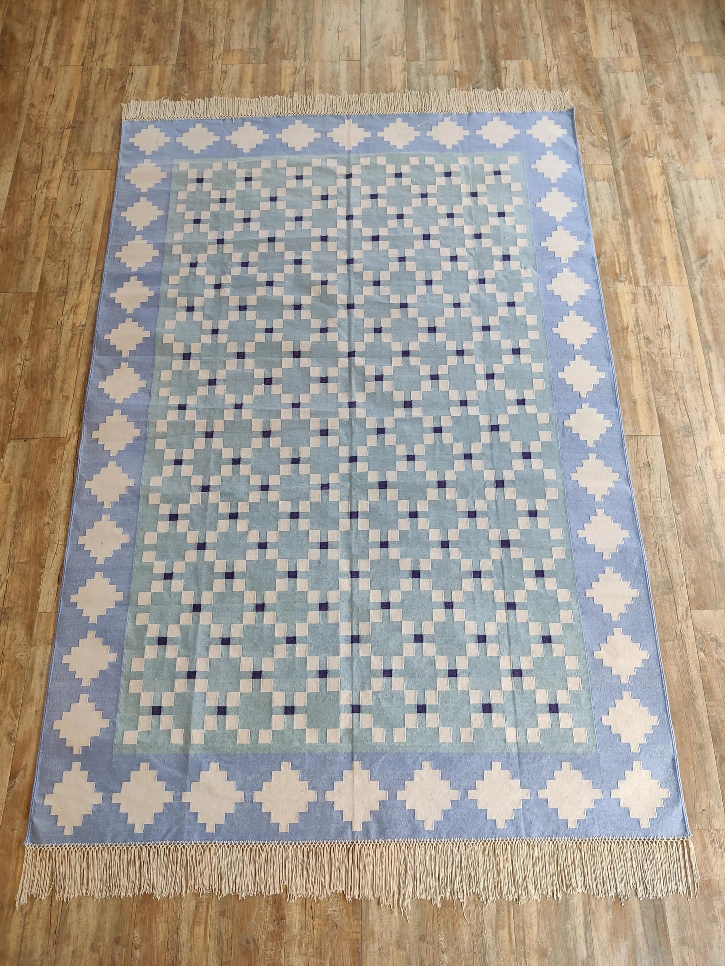 Handwoven Pastel Southwestern Style Area Rug