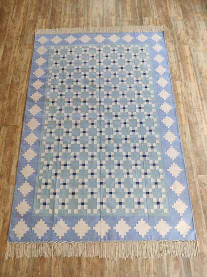 Handwoven Pastel Southwestern Style Area Rug