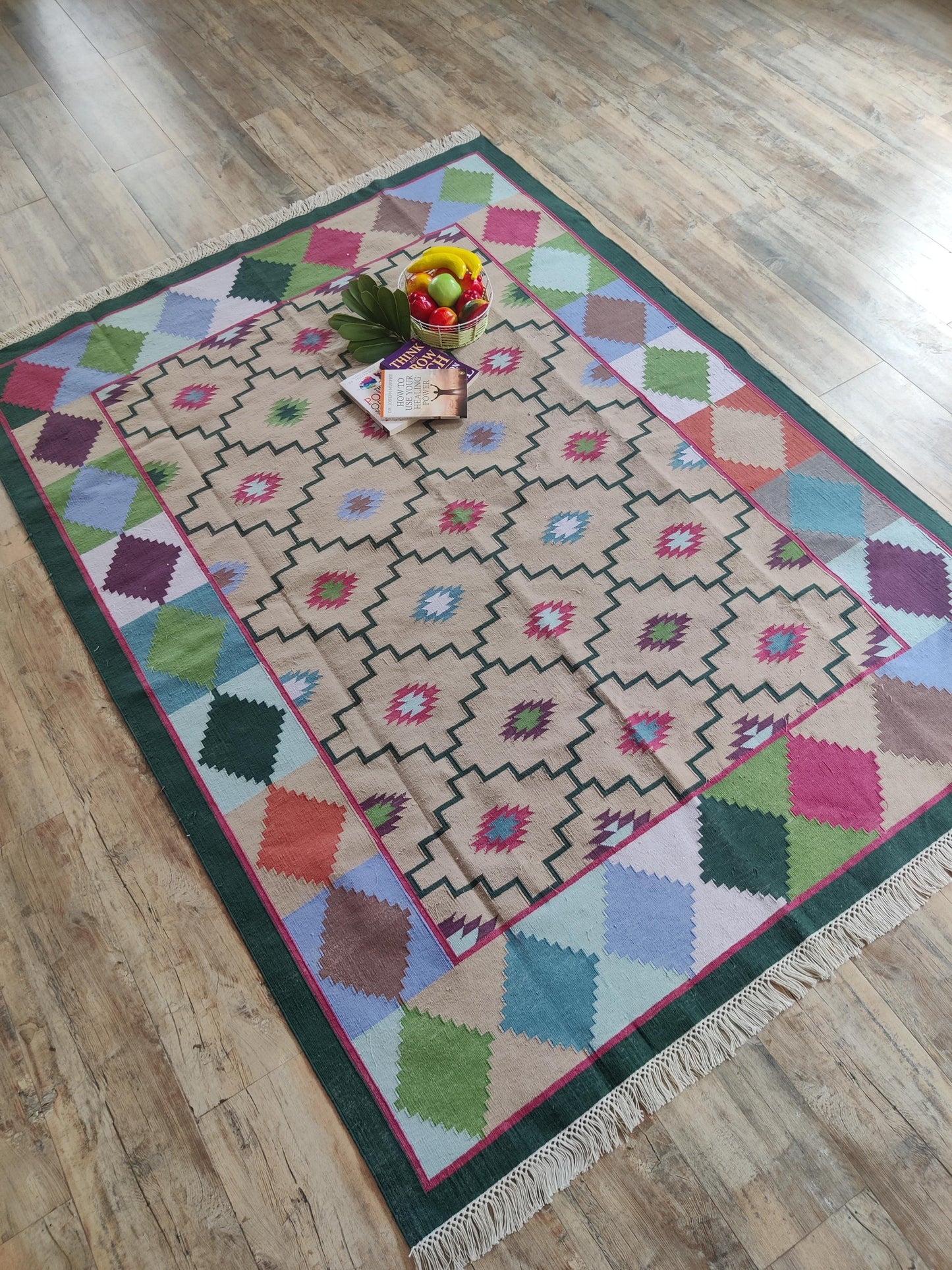 Anatolia Diamond Custom Size Boho Living Room Rug