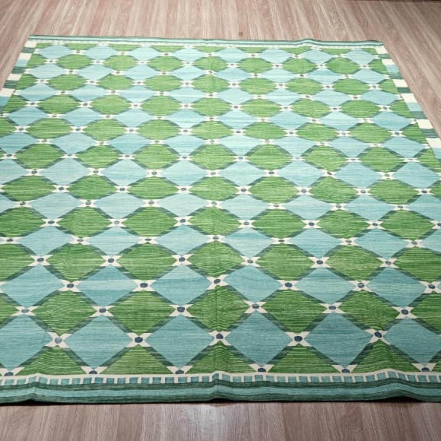 Caspian Harlequin Caspian Handwoven Cotton Dhurrie Rug