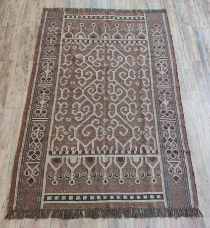 Aztec Maze Antique Tribal Pattern Rug