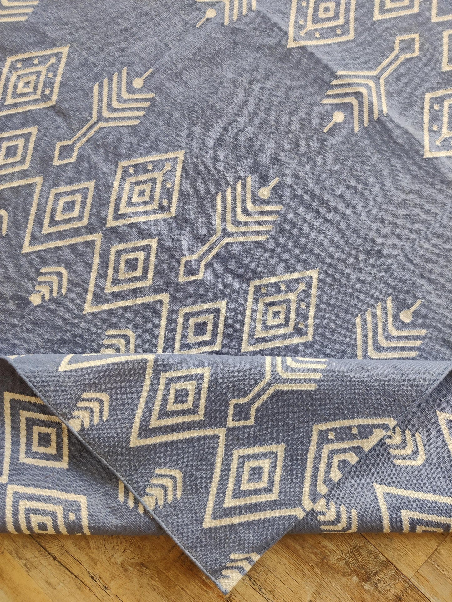 Modern Ikat Geometric Accent Carpet Scandi Boho Home Decor Rug