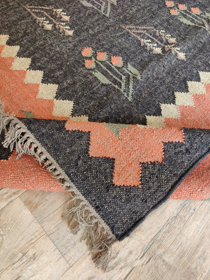 Desert Bloom Heritage Durable Rustic Floor Decor rug