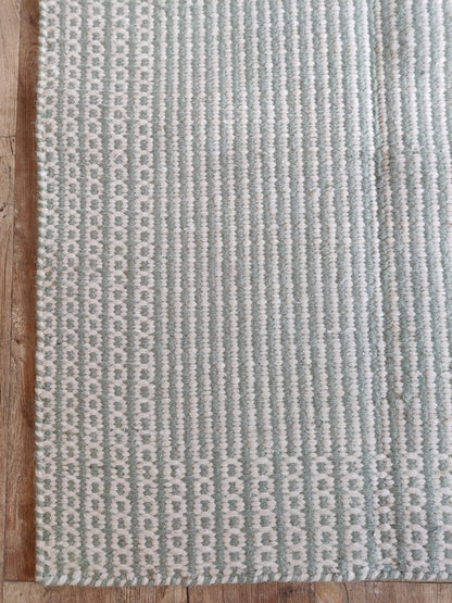 Light Grey & Ivory Linear Design Premium Artisan Crafted Home Decor