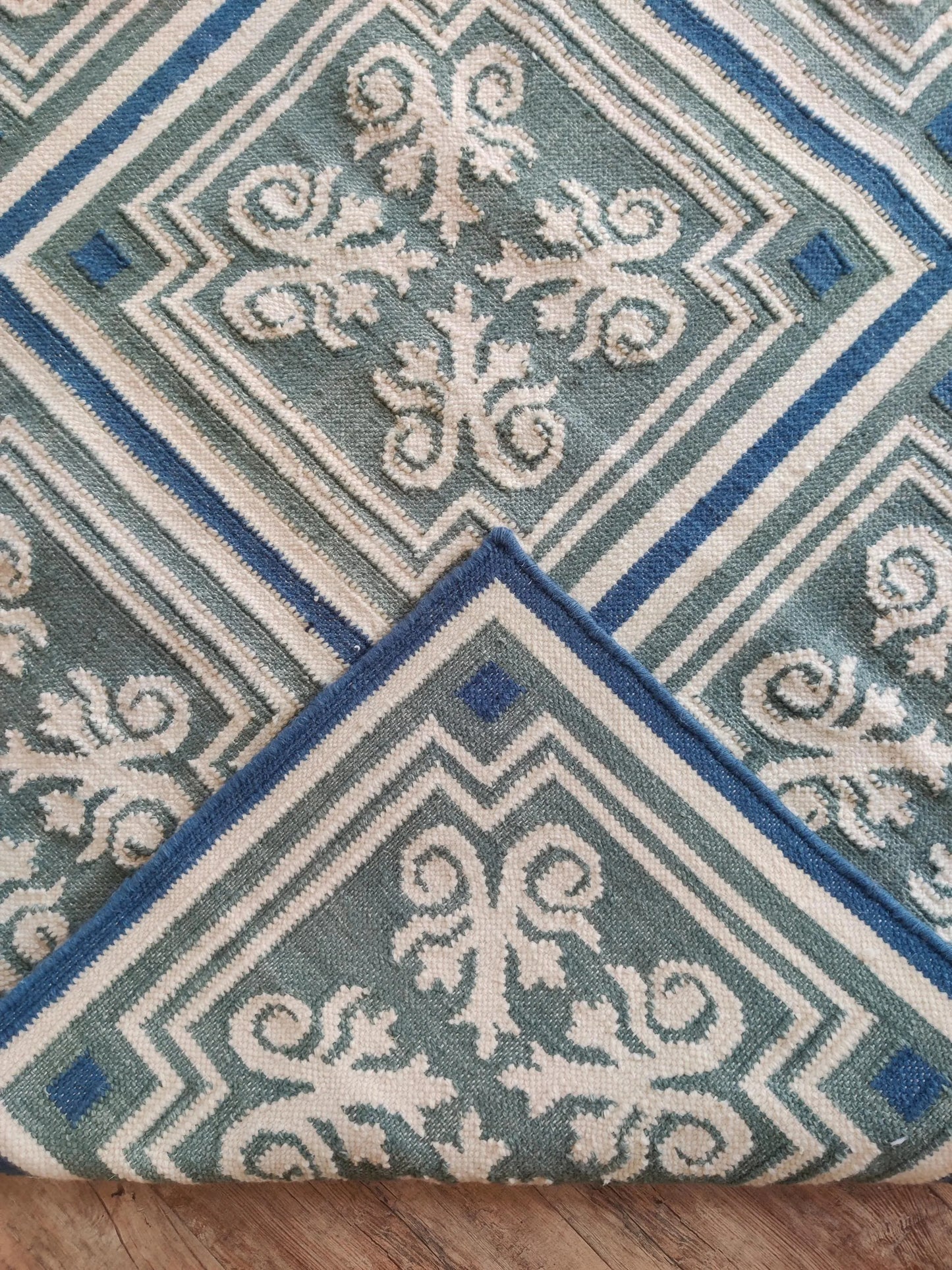 Classic Azulejo Style Pattern Designer Rug