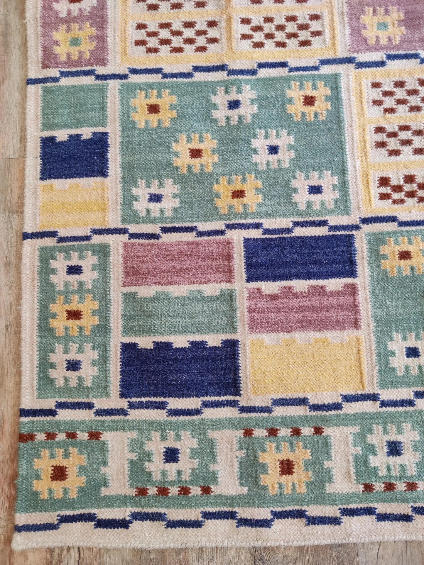 Tribal Scandi Style Area Rug for Home Decor