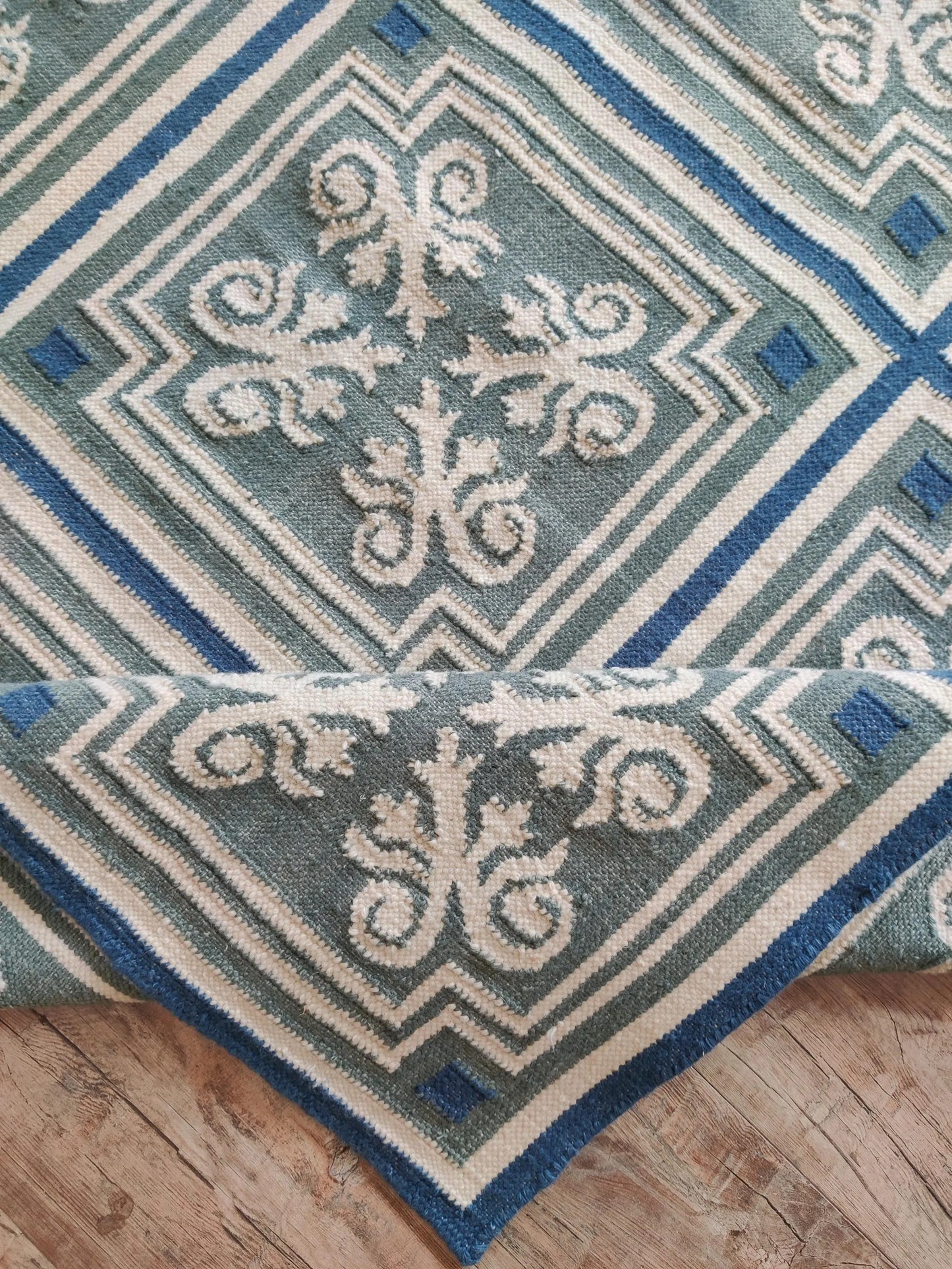 Classic Azulejo Style Pattern Designer Rug