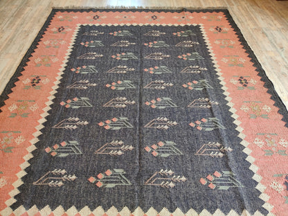 Desert Bloom Heritage Durable Rustic Floor Decor rug