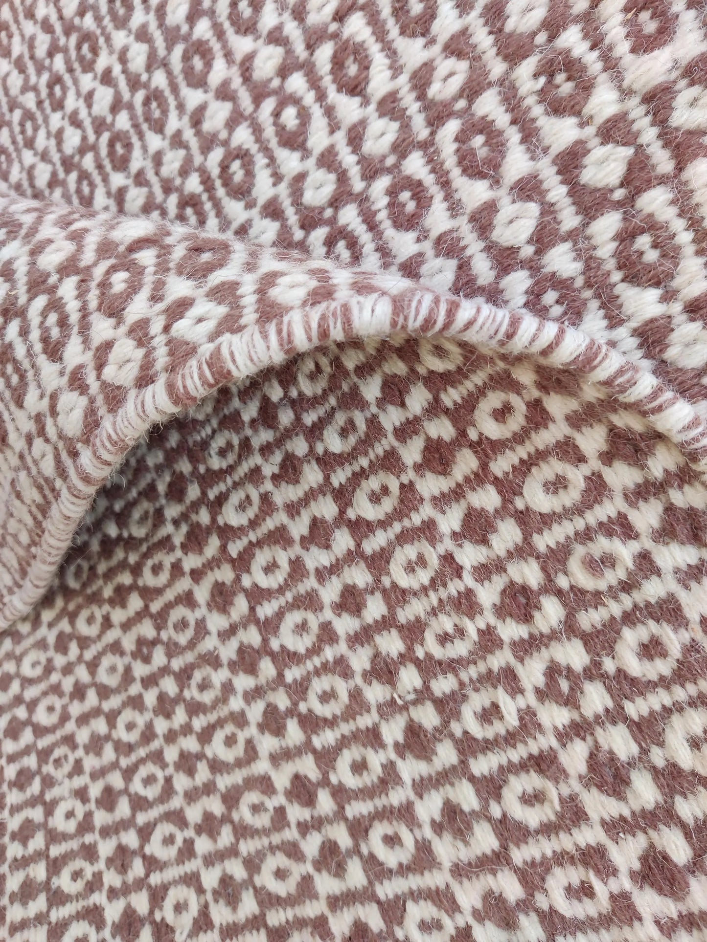 Diamond Lattice Design, Custom Handloom Living Room Decor