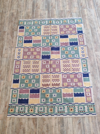 Tribal Scandi Style Area Rug for Home Decor