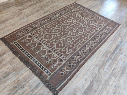 Aztec Maze Antique Tribal Pattern Rug