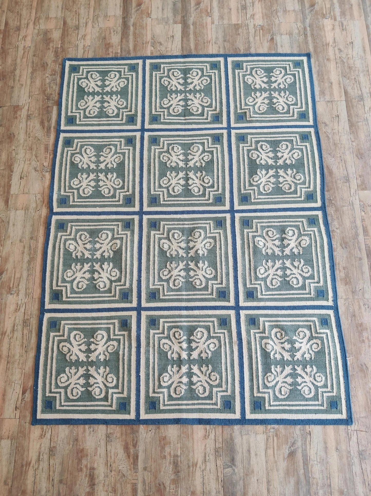 Classic Azulejo Style Pattern Designer Rug