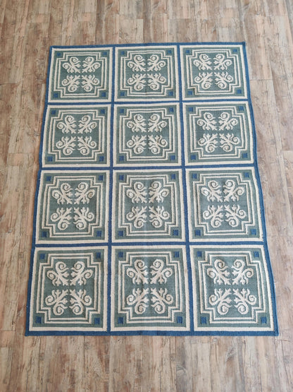 Classic Azulejo Style Pattern Designer Rug