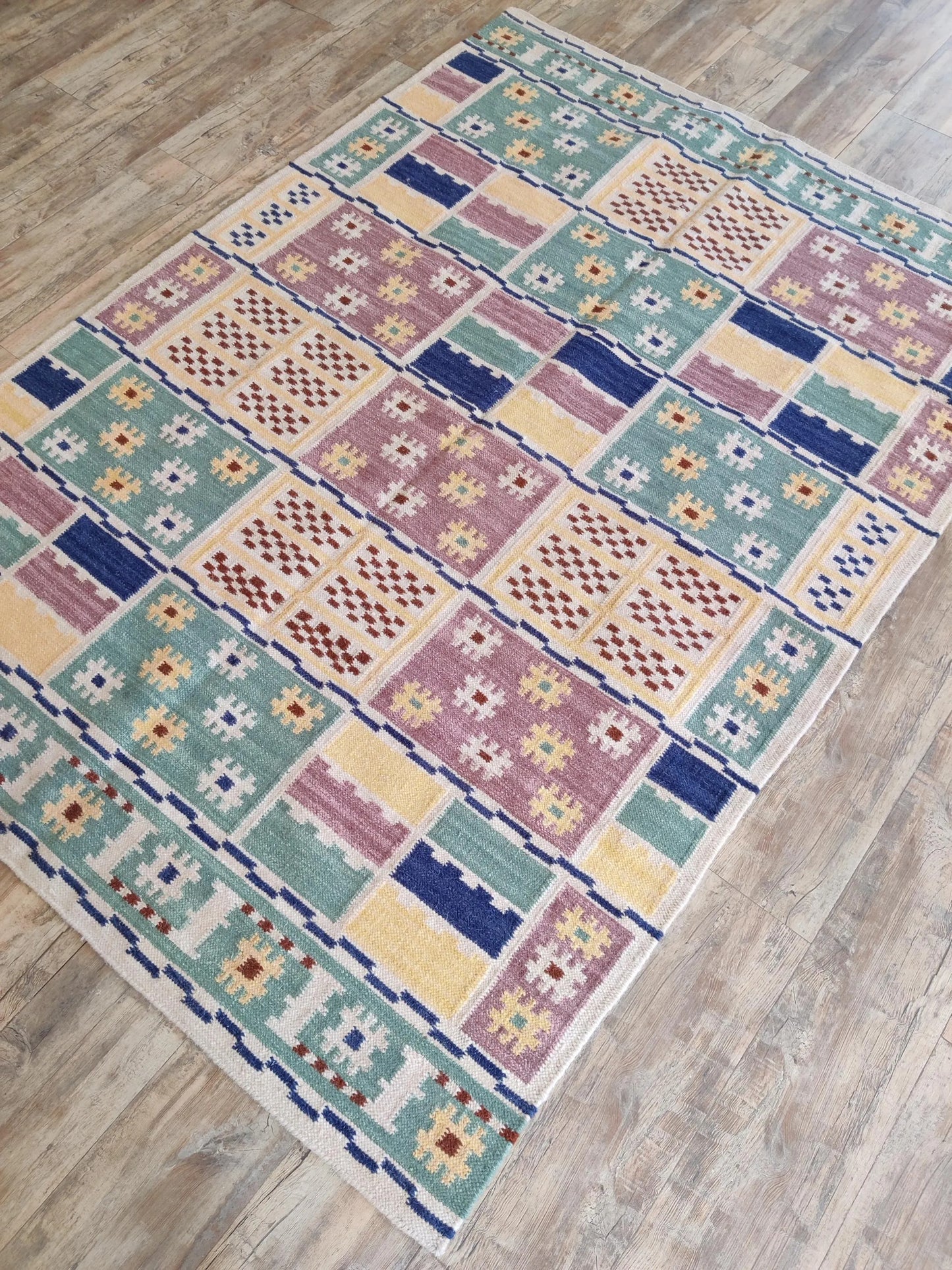 Tribal Scandi Style Area Rug for Home Decor