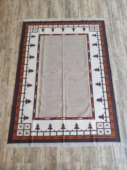 Sierra Southwestern Native American Style Dhurrie rug