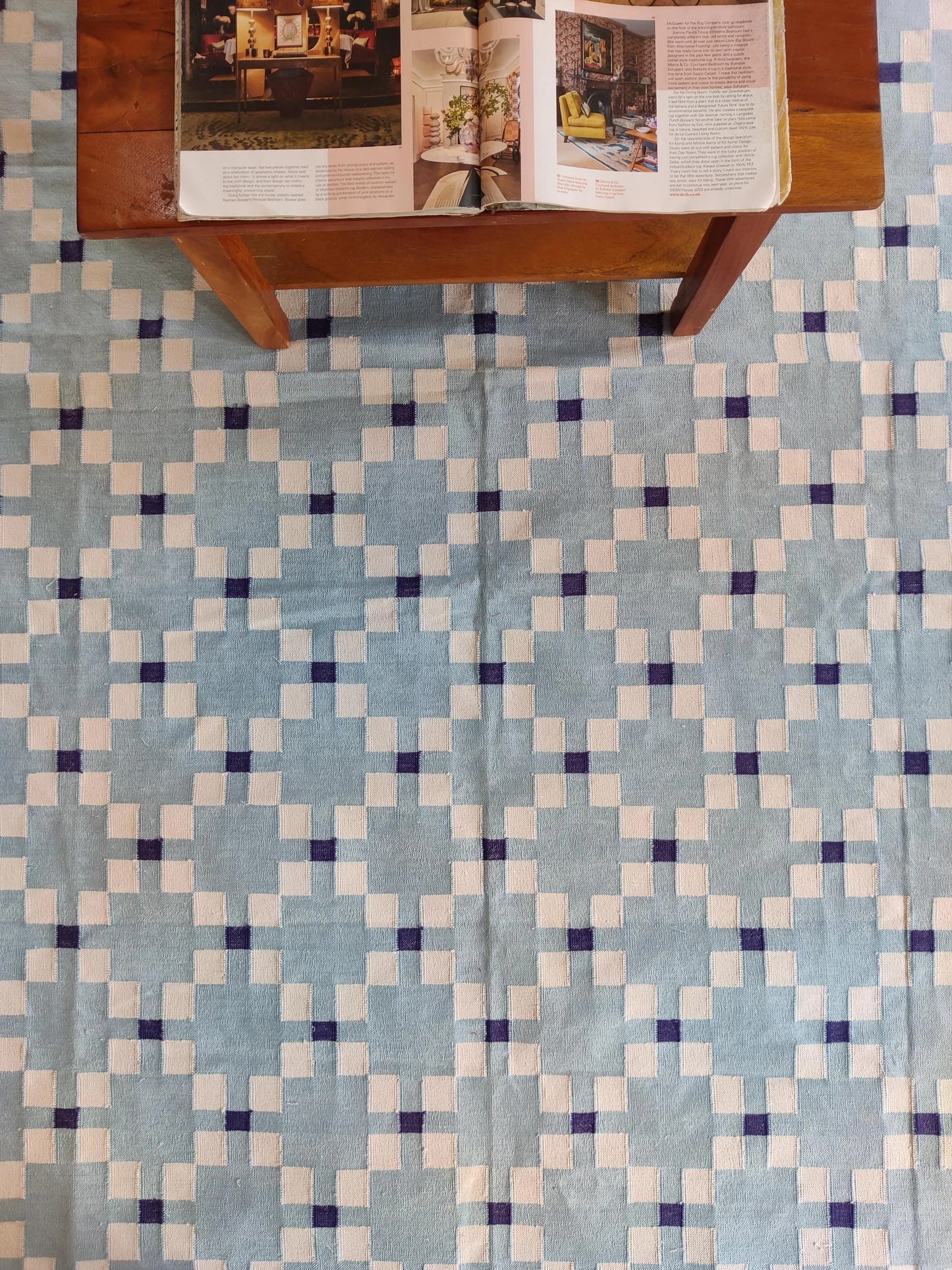 Handwoven Pastel Southwestern Style Area Rug