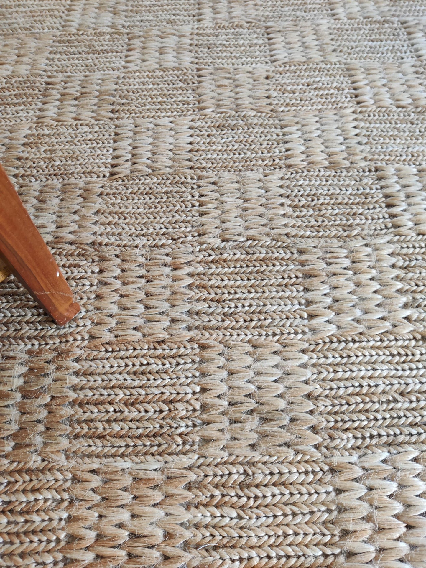 The Sandstone Checker Natural Jute Soumak Rug