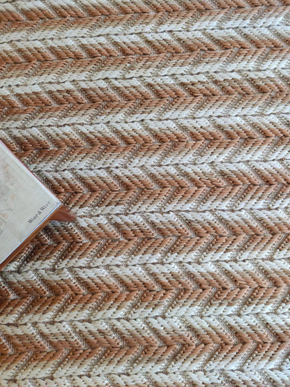 Horizon Grain Stripe Natural Fiber Textured Carpet