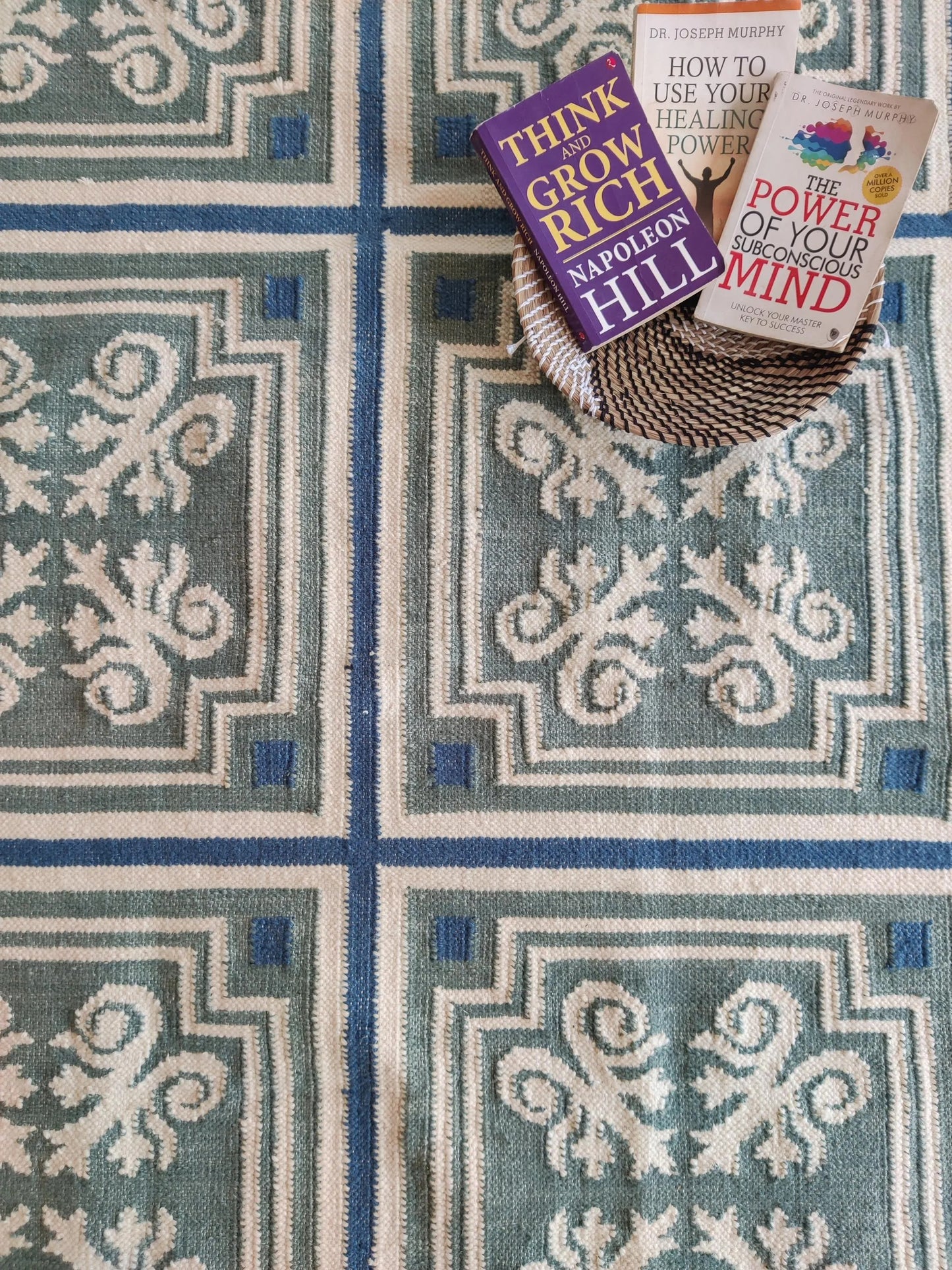 Classic Azulejo Style Pattern Designer Rug