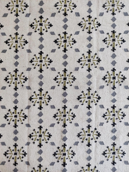 Floral Flatweave Kilim Rug Reversible Bohemian Cottagecore Floor Decor