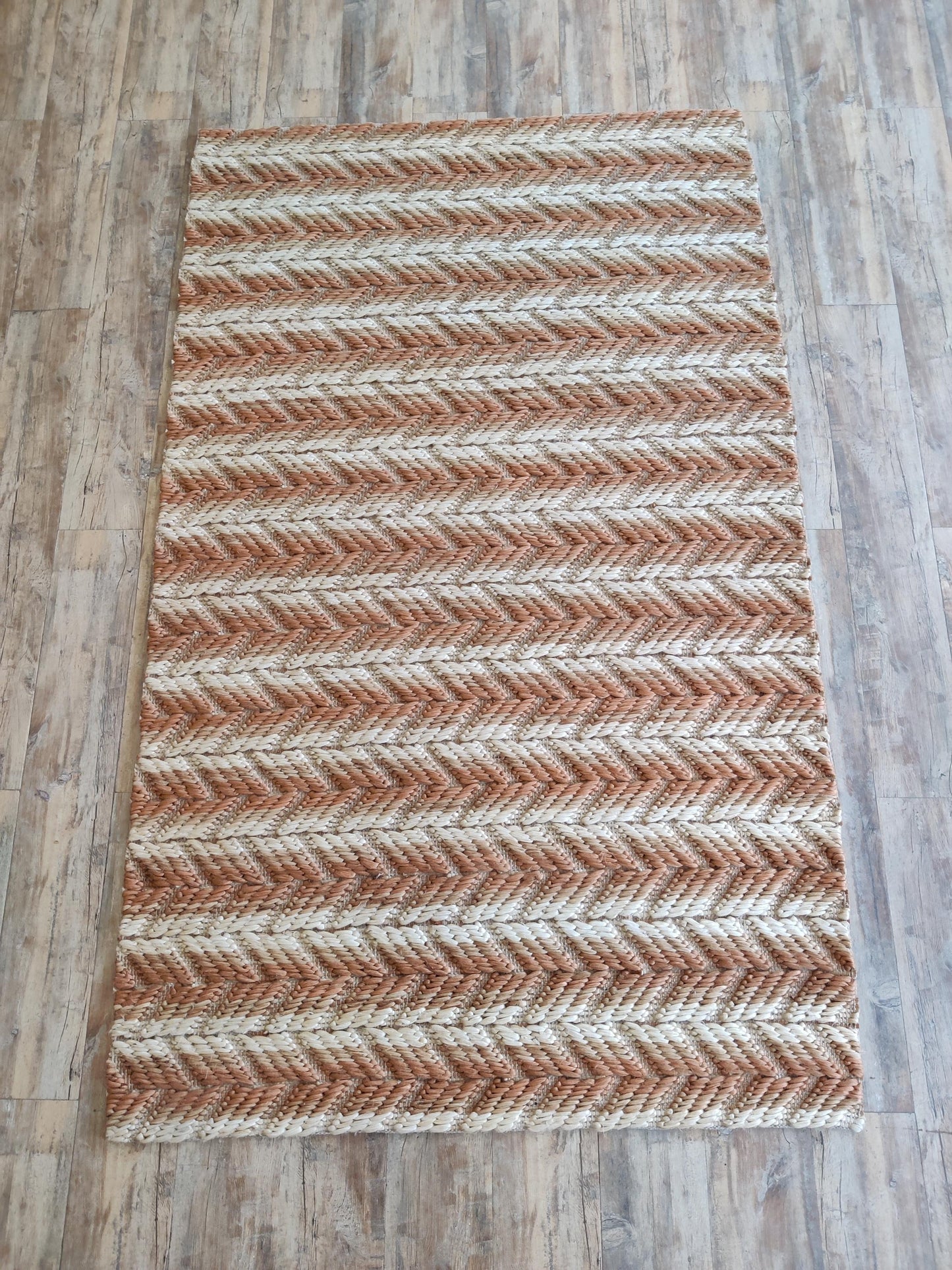 Horizon Grain Stripe Natural Fiber Textured Carpet