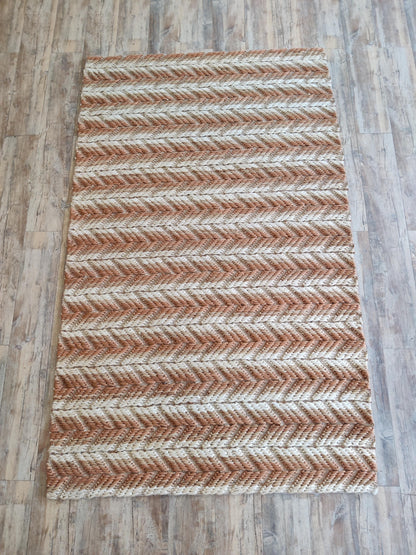 Horizon Grain Stripe Natural Fiber Textured Carpet