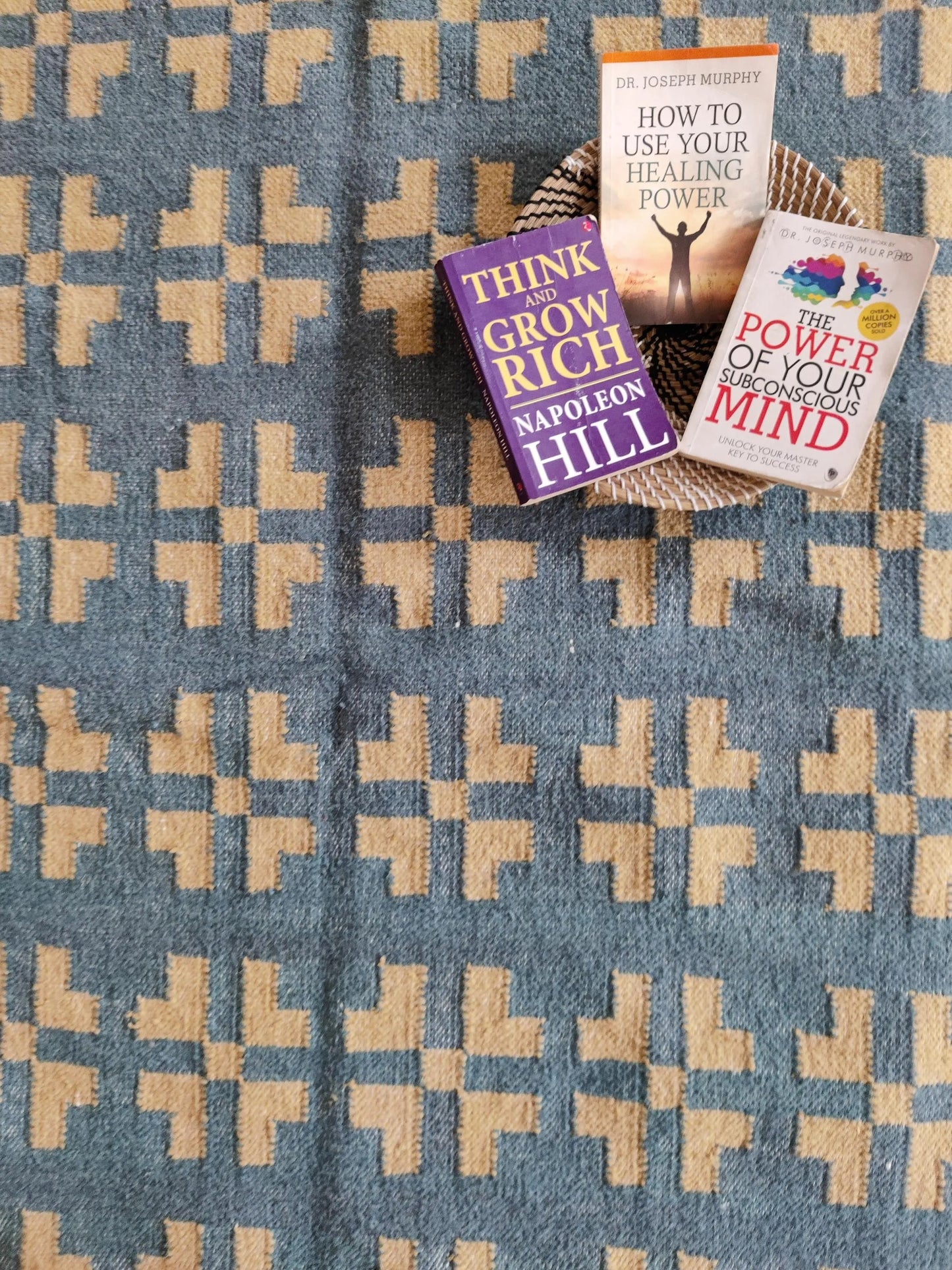 Minimalist Tribal Inspired Handmade Rug for Home Decor