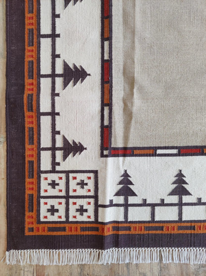 Sierra Southwestern Native American Style Dhurrie rug