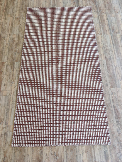 The Rustic Check Authentic Wool Handloom Rug