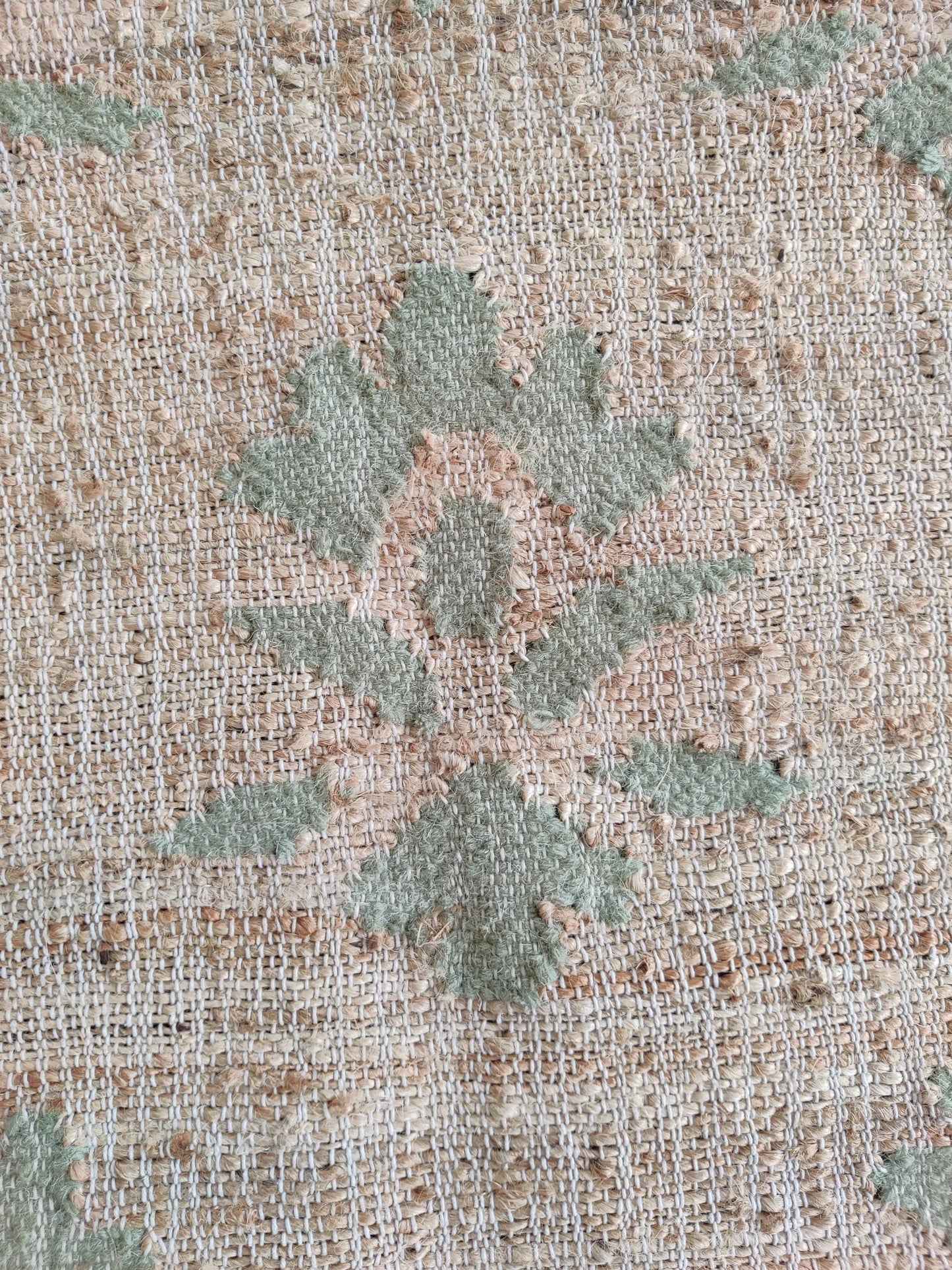 Modern Geometric Step Pattern cotton jute Kilim rug