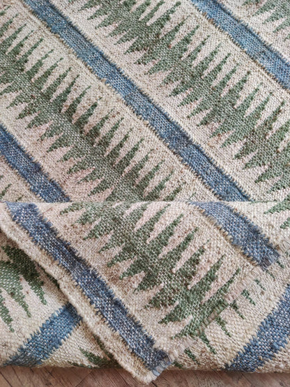 Crimson Orb Dhurrie Nordic Style Natural Fiber Kilim rug