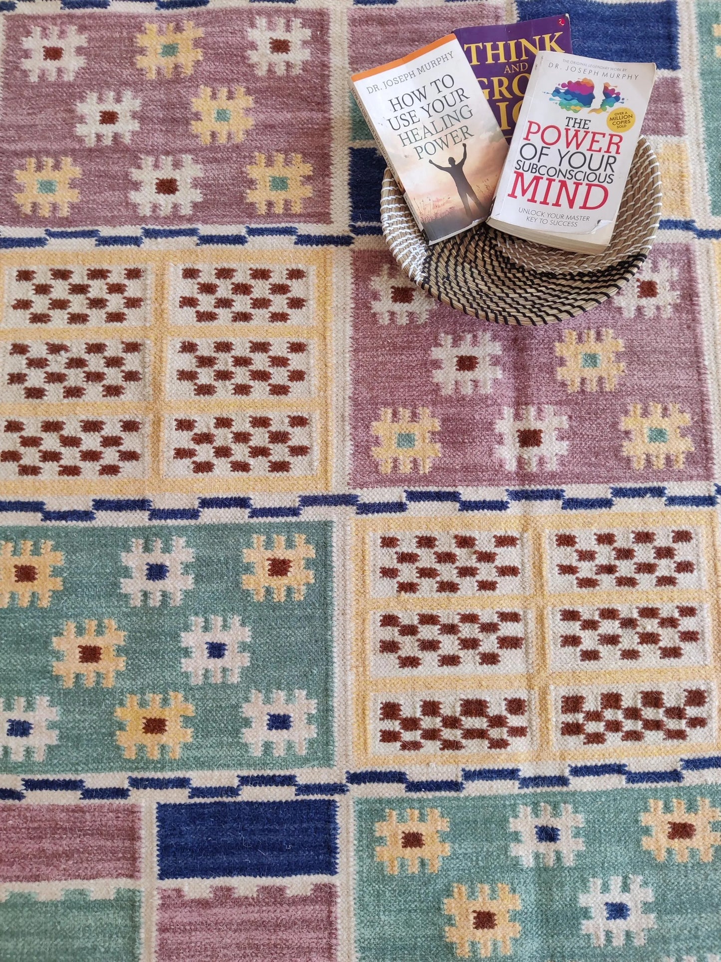 Tribal Scandi Style Area Rug for Home Decor