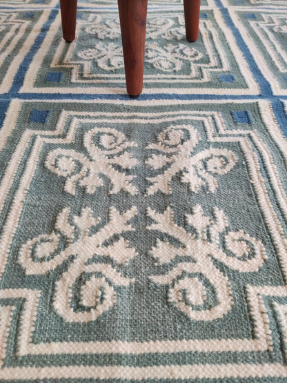 Classic Azulejo Style Pattern Designer Rug