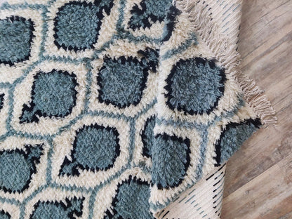Modern Moroccan Trellis Wool Carpet