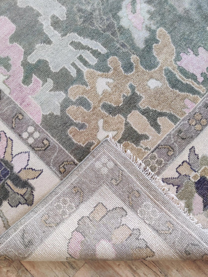 Orchid Mist Vintage-Style Modern Oushak Carpet