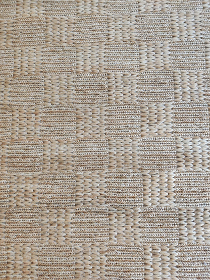 The Sandstone Checker Natural Jute Soumak Rug