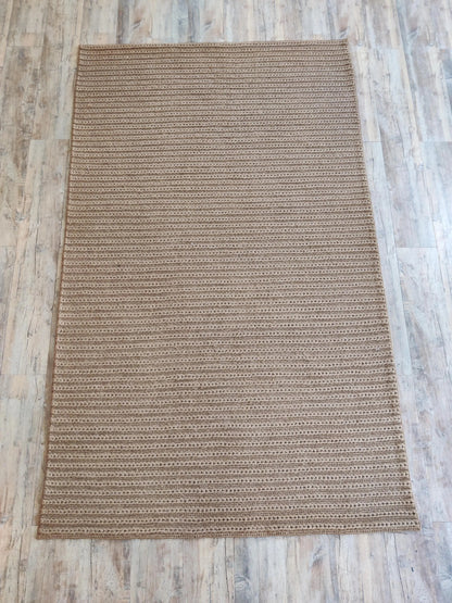 The Earthy Ribbed Natural Jute Soumak Rug