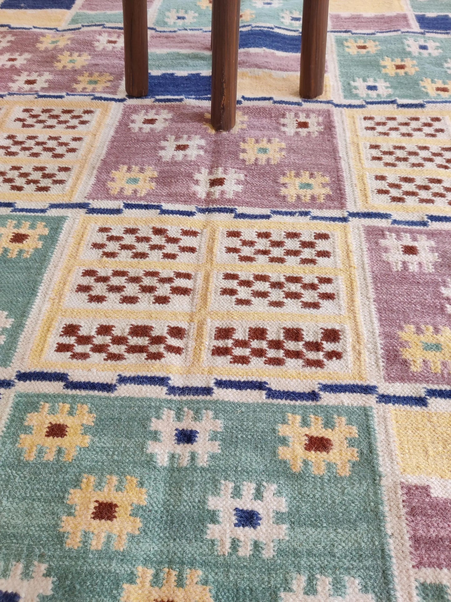 Tribal Scandi Style Area Rug for Home Decor