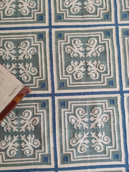 Classic Azulejo Style Pattern Designer Rug