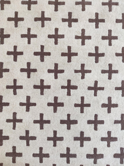 Nordic Swiss Cross Pattern High-Quality Handcrafted Minimalist Floor Decor