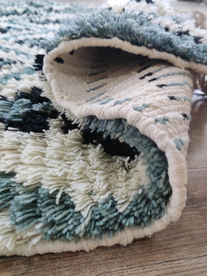 Modern Moroccan Trellis Wool Carpet