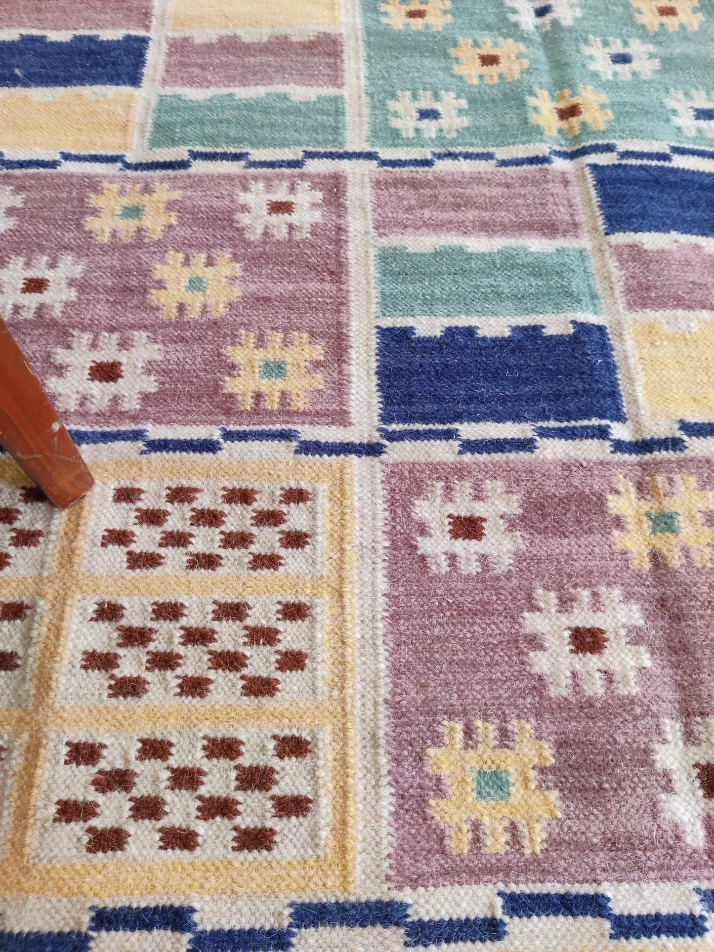 Tribal Scandi Style Area Rug for Home Decor