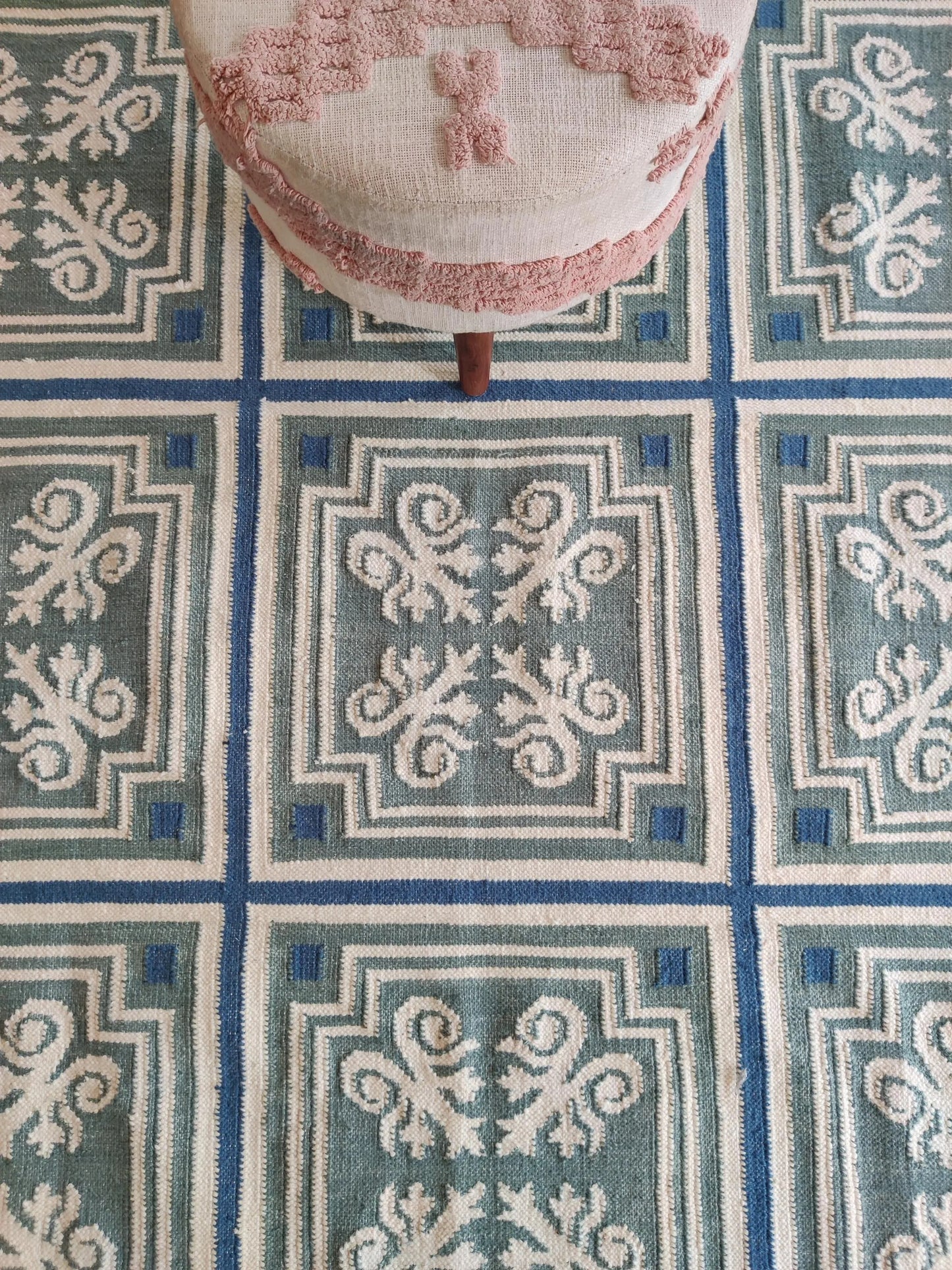 Classic Azulejo Style Pattern Designer Rug
