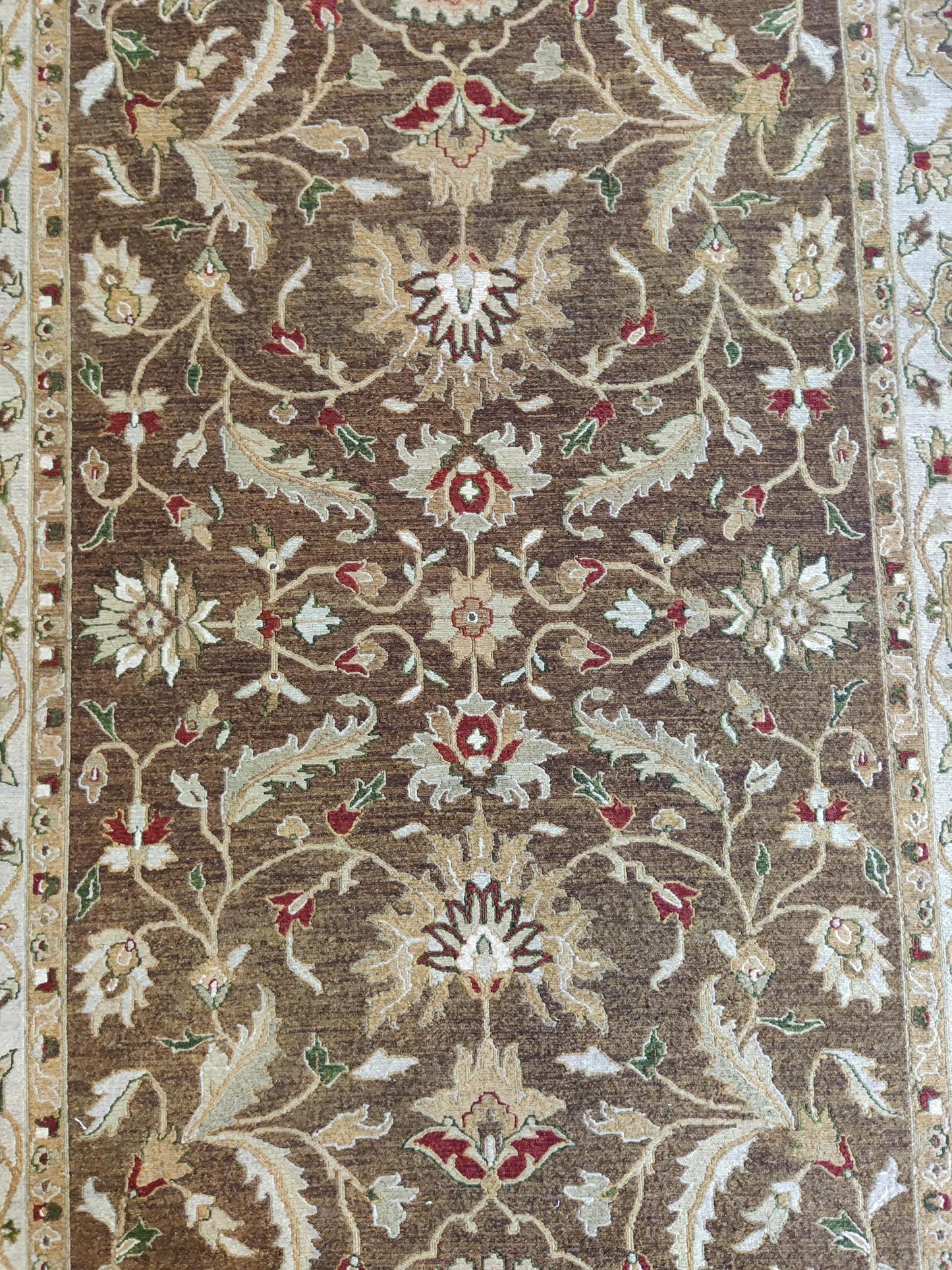 Royal Arabesque Earth Chocolate Brown Soumak Rug