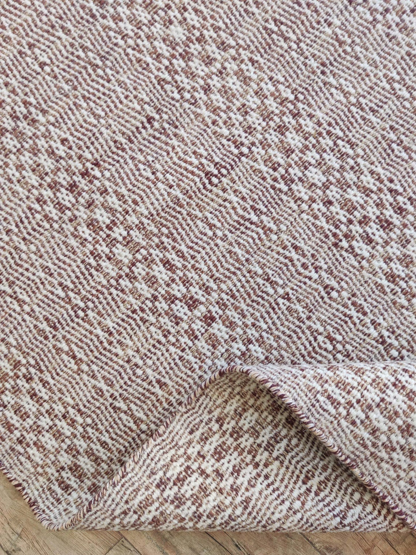 Handwoven Wool Area Rug ,Textured Earth Tones,Custom Natural Handloom Carpet
