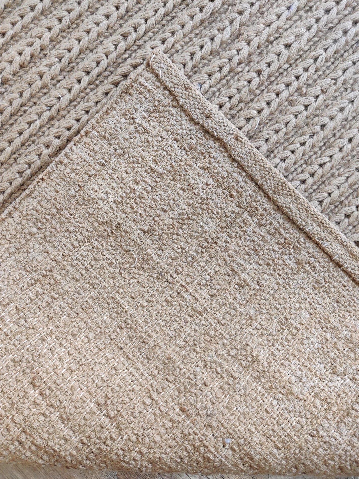 The Earthy Ribbed Natural Jute Soumak Rug
